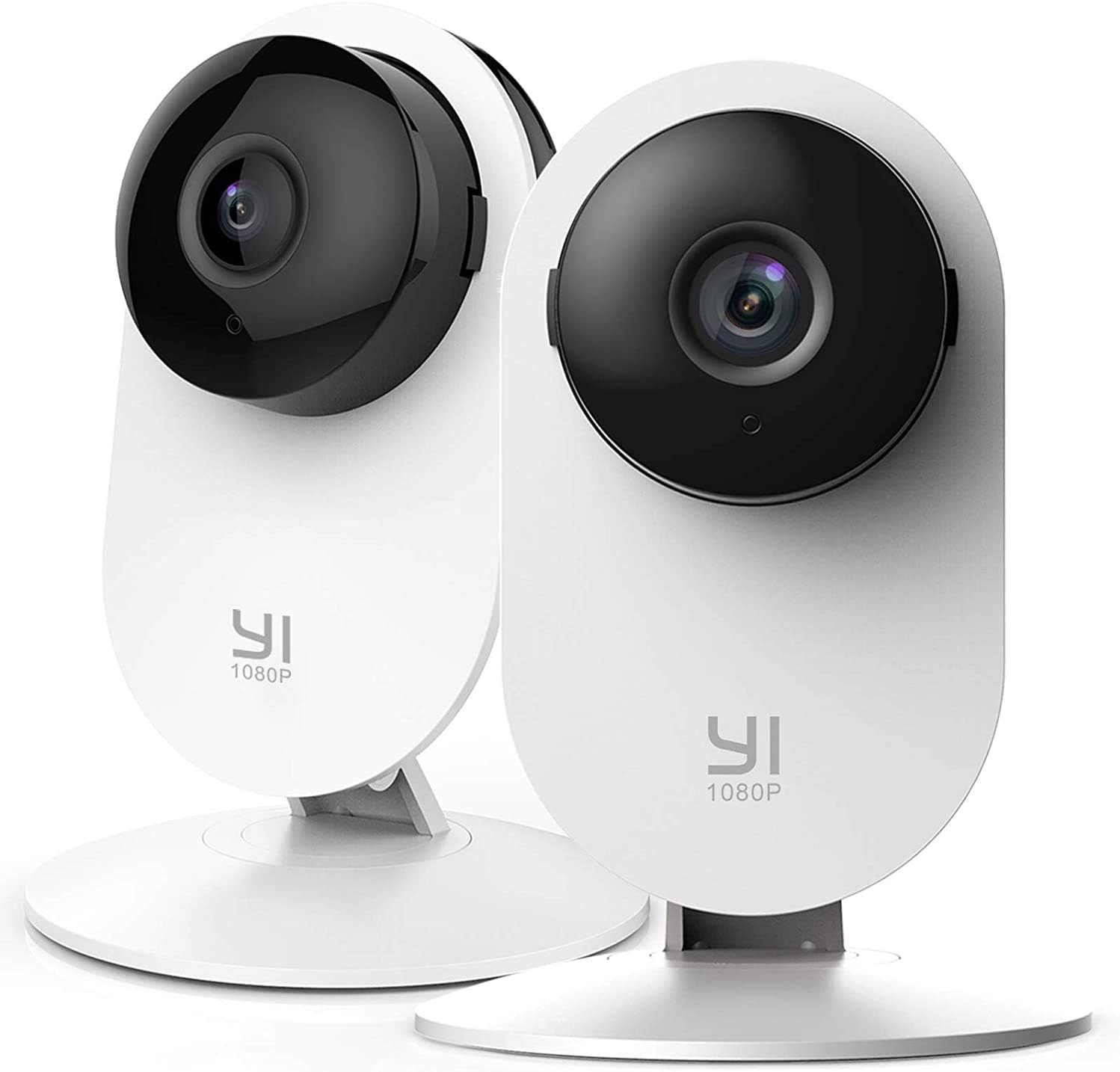 YI 4pc Security Home Camera, 1080p WiFi Smart Indoor Nanny IP Cam with Night Vision, 2-Way Audio, Motion Detection, Phone App, Pet Cat Dog Cam - Works with Alexa and Google