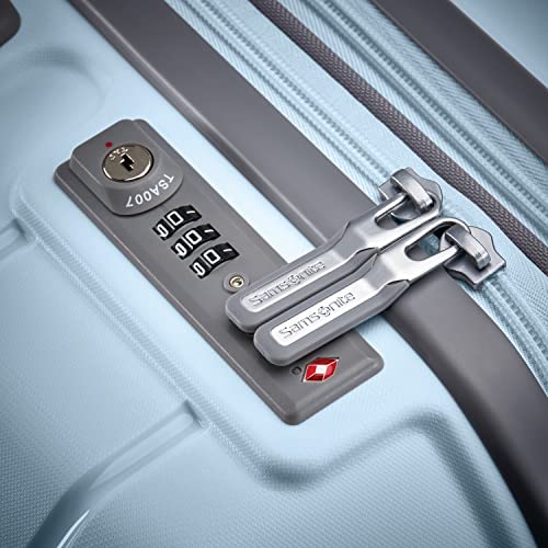 Samsonite Freeform 21-Inch Hardside Carry-On Luggage - Hardshell Carry-On Suitcase - TSA, Airline-Approved - Expandable Hard Shell, Smooth Rolling Spinner Wheels for Lightweight Travel - Navy