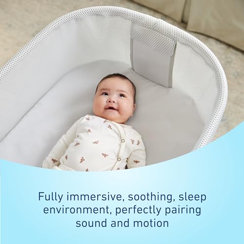 Graco® SmartSense™ Soothing Baby Bassinet – Smart Newborn Bassinet Detects and Automatically Responds to Baby's Cries – for Newborn Babies to 6 Months
