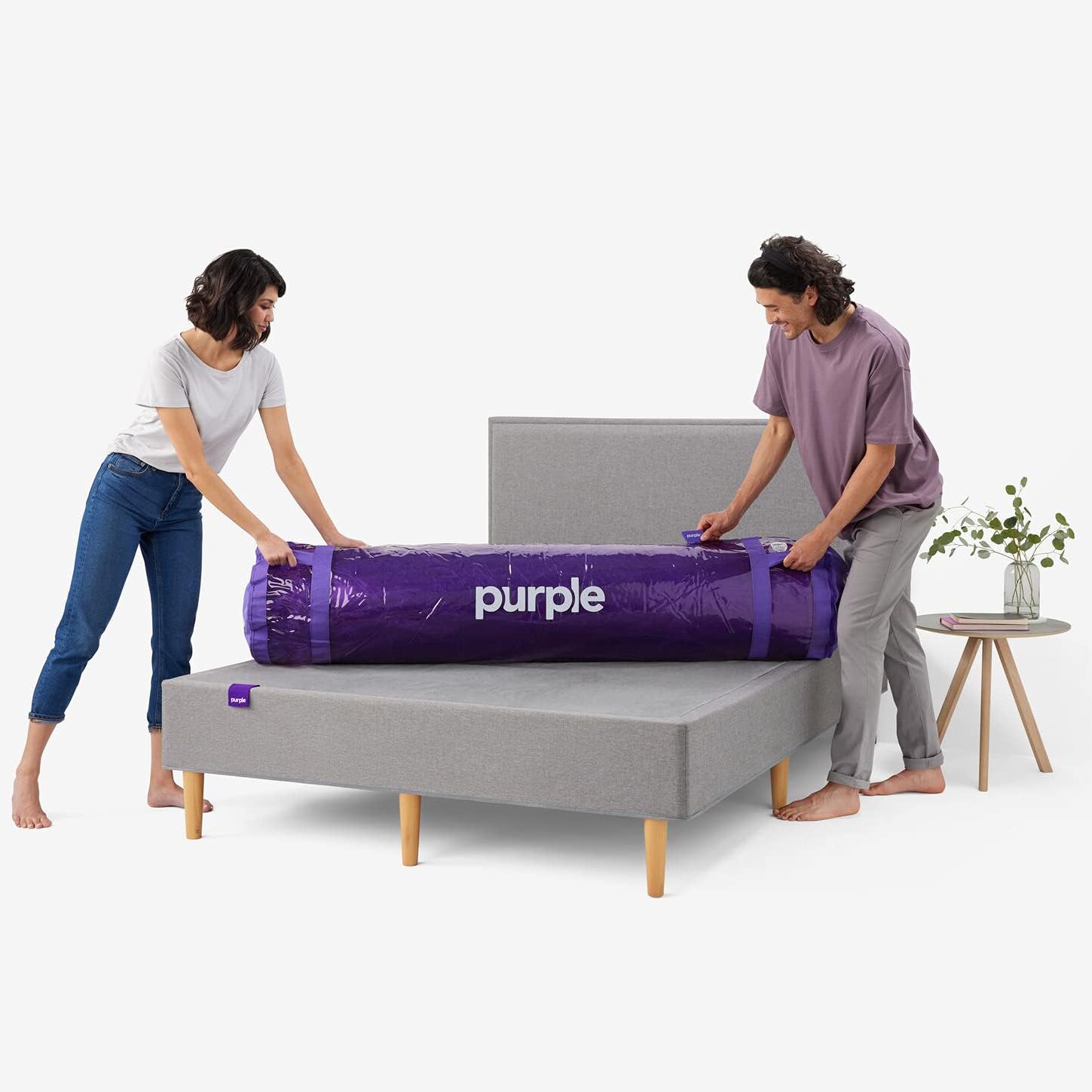 Purple Mattress - Twin, GelFlex Grid, Better Than Memory Foam, Temperature Neutral, Responsiveness, Breathability, Made in USA