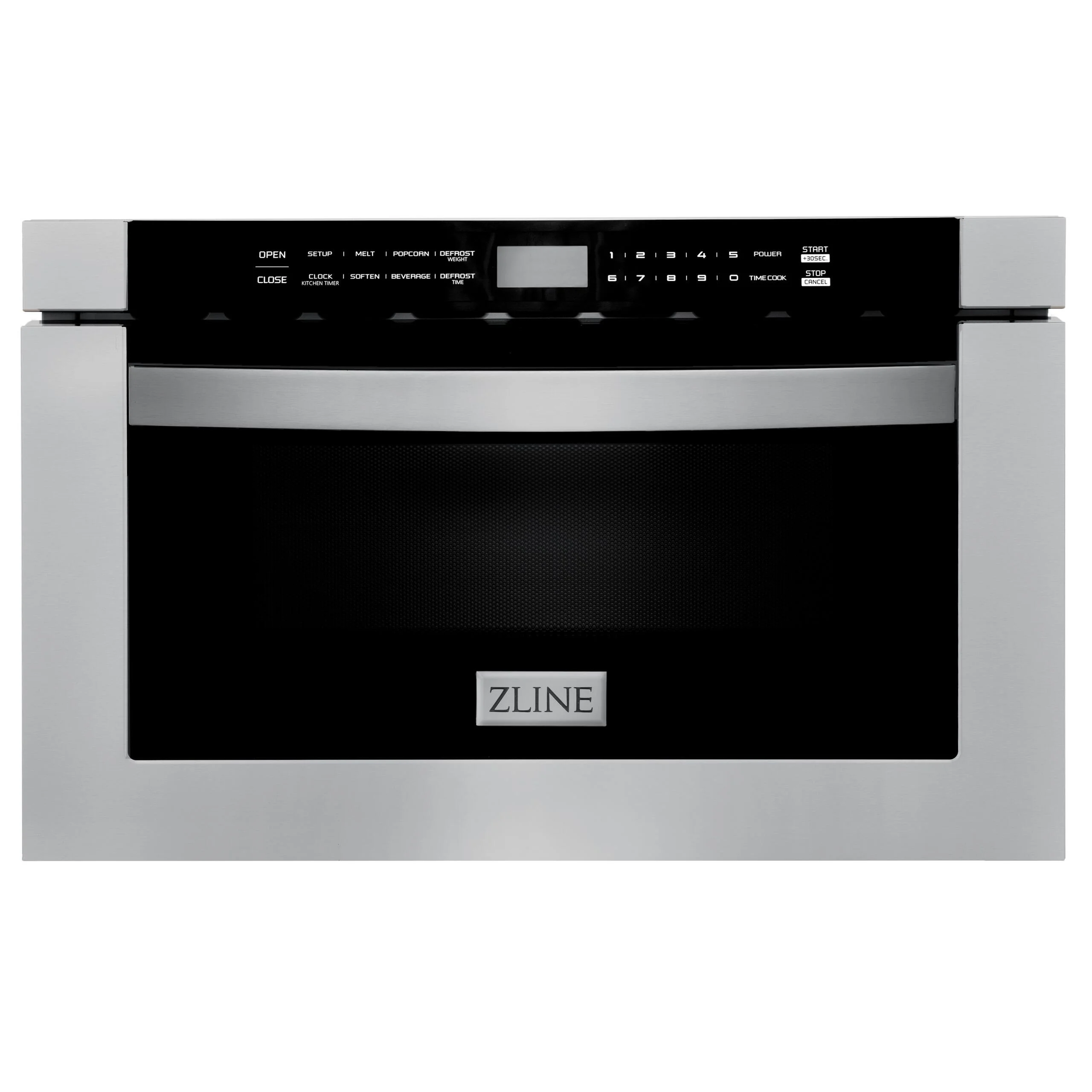 ZLINE 24" 1.2 cu. ft. Microwave Drawer in Black Stainless Steel