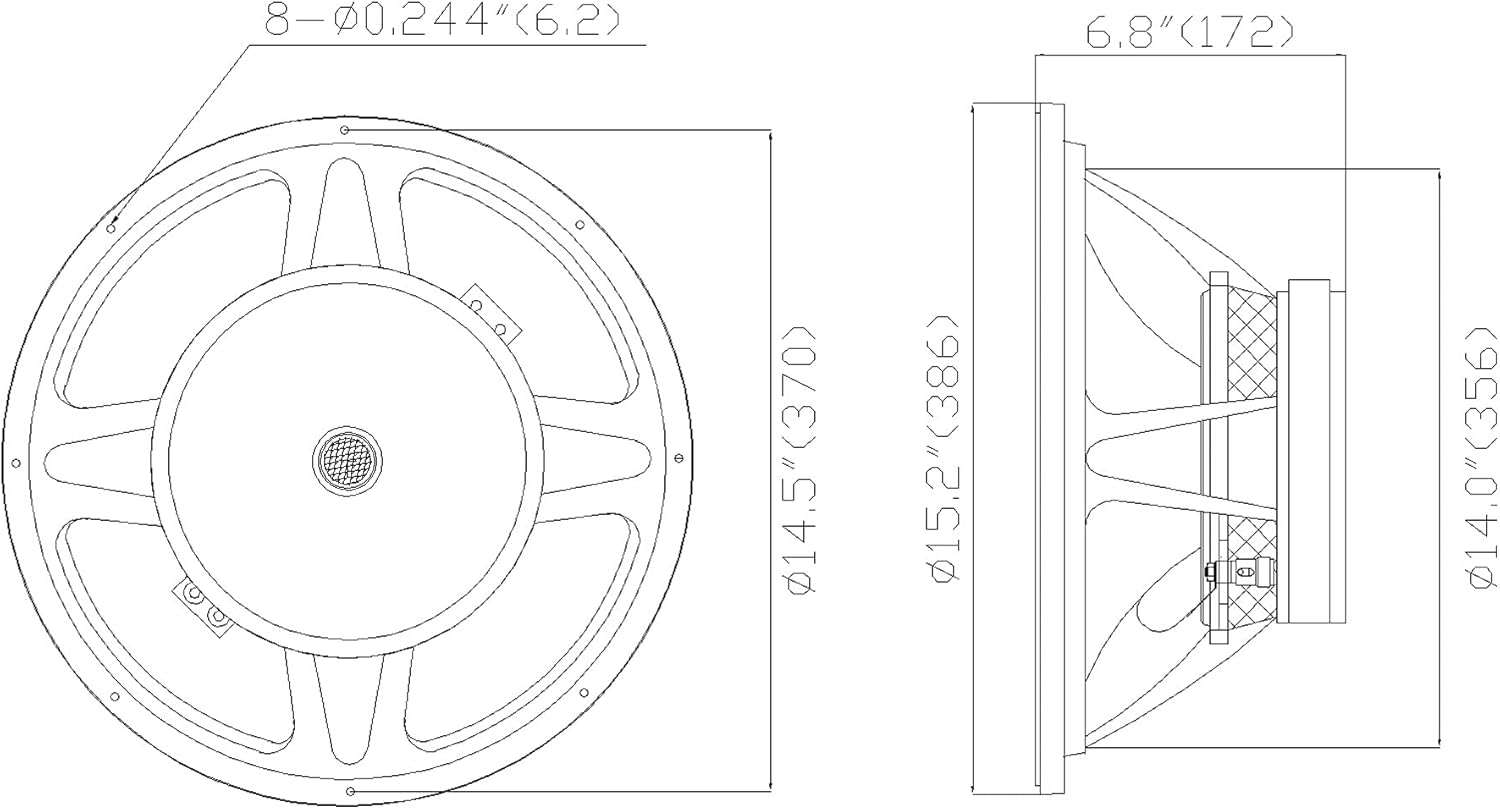 Sound Town 12�� 500W Cast Aluminum Frame Woofer (Low Frequency Driver), Replacement Woofer for PA/DJ Speakers or Subwoofer Cabinets (STLF-12120A)