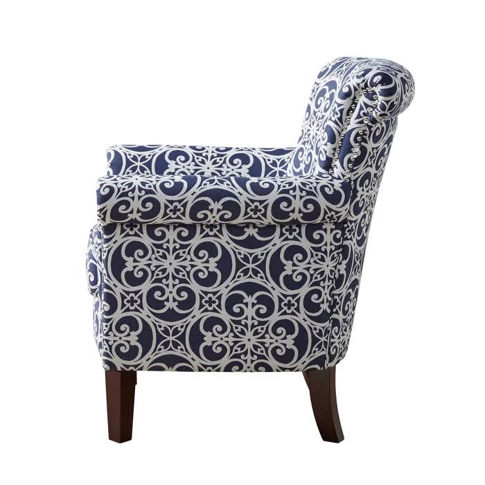 Olson Armchair (Color: Navy/White)