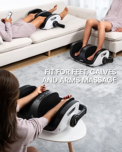 RENPHO Foot Massager with Heat, Deep Tissue Massager for foot care, Electric Foot Massager with Deep Kneading Rolling Ankles, Fits Up to US Men Feet Size 14, Perfect Gifts for Women Men