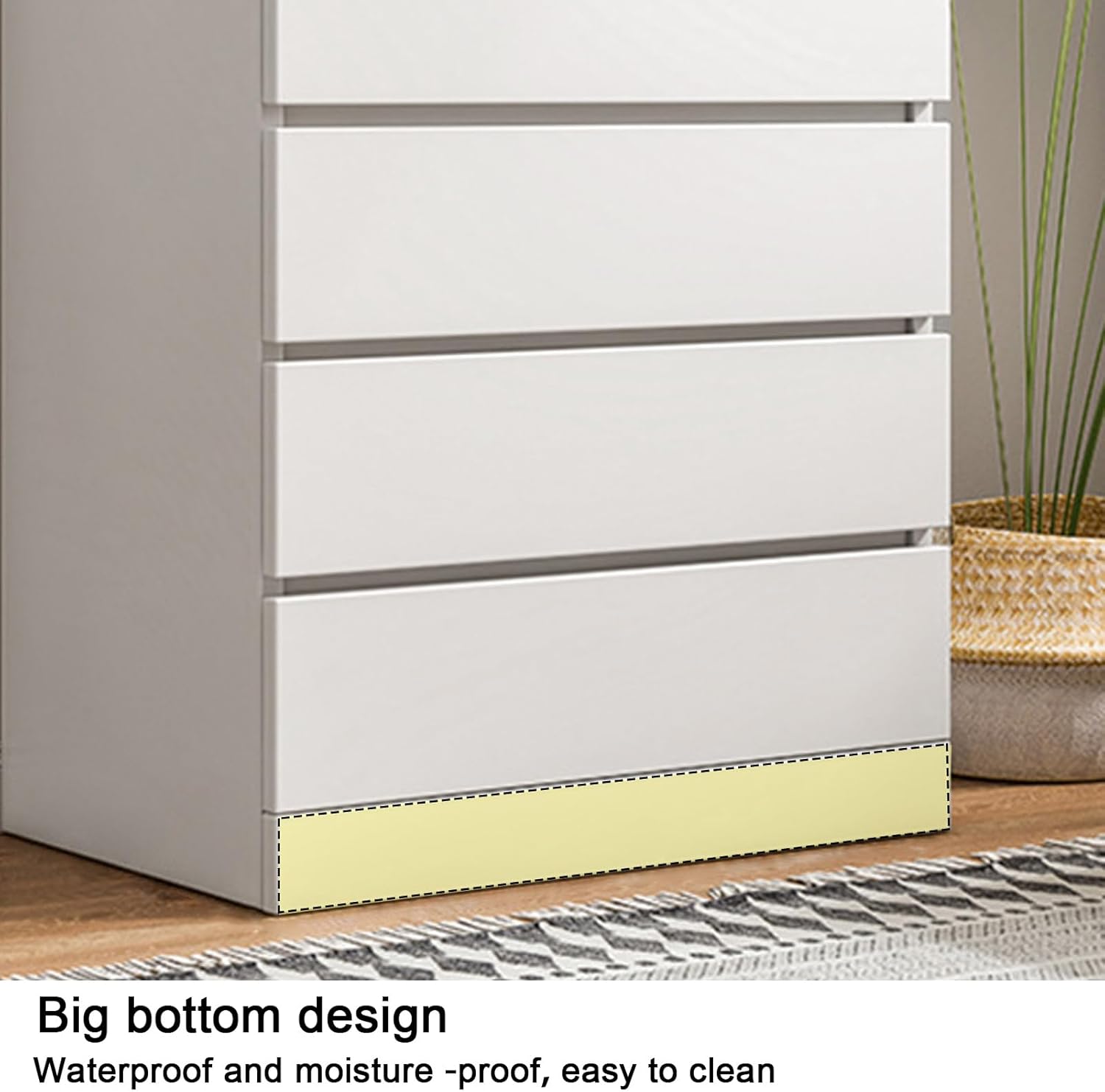 Tall White Skinny Dresser for Bedroom, Closet Organizer, Chest Drawer, Tall Dresser with 6 Wood Drawers Tall Storage Dresser Chest Cabinet Organizer Unit for Bedroom, Living Room, Closet, Hallway