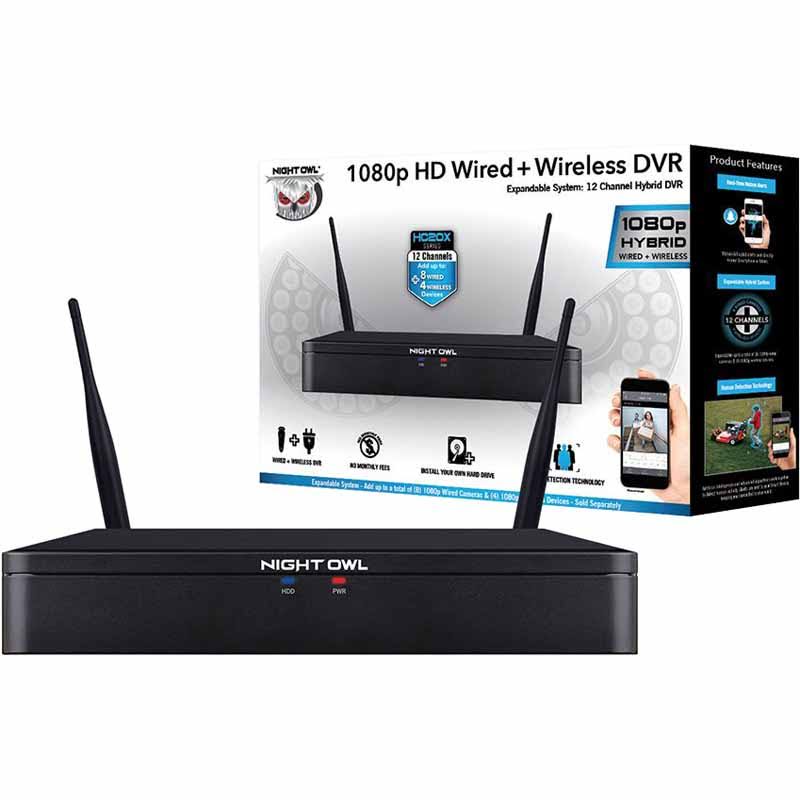 Night Owl 12 Channel 1080p HD Wired + Wireless DVR