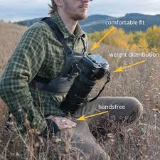 Cotton Carrier CCS G3 Camera Harness System for One Camera - Grey
