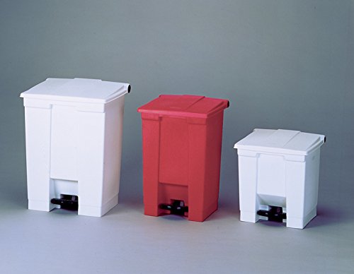 Rubbermaid Commercial Products Step-On Lid Trash Can, 8-Gallon, Beige, Hands-Free Garbage Can for Medical Waste in Hospitals/Lab/Emergency/Patient Rooms
