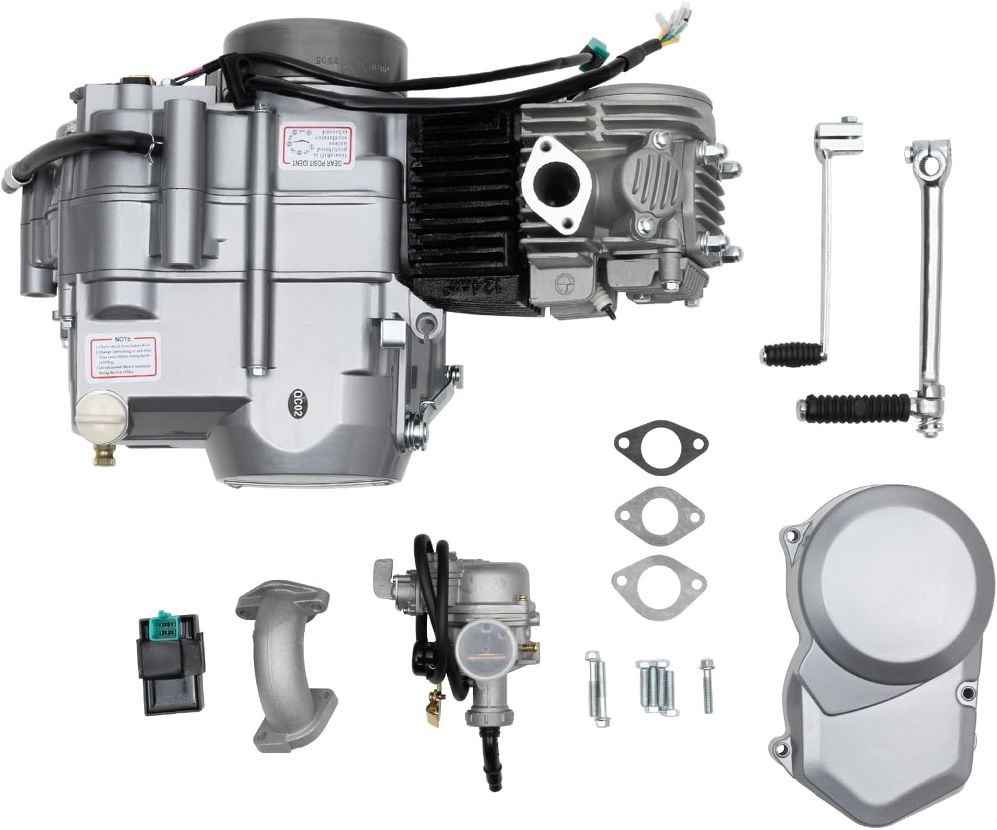 125cc Engine 4 Stroke Motor Single cylinder with Air-Cooled Motor Engine Pit Dirt Bike For Honda CRF50 CRF70 XR50 XR70 Dirt Pit Bike Motorcycle Spark Plug A7TC
