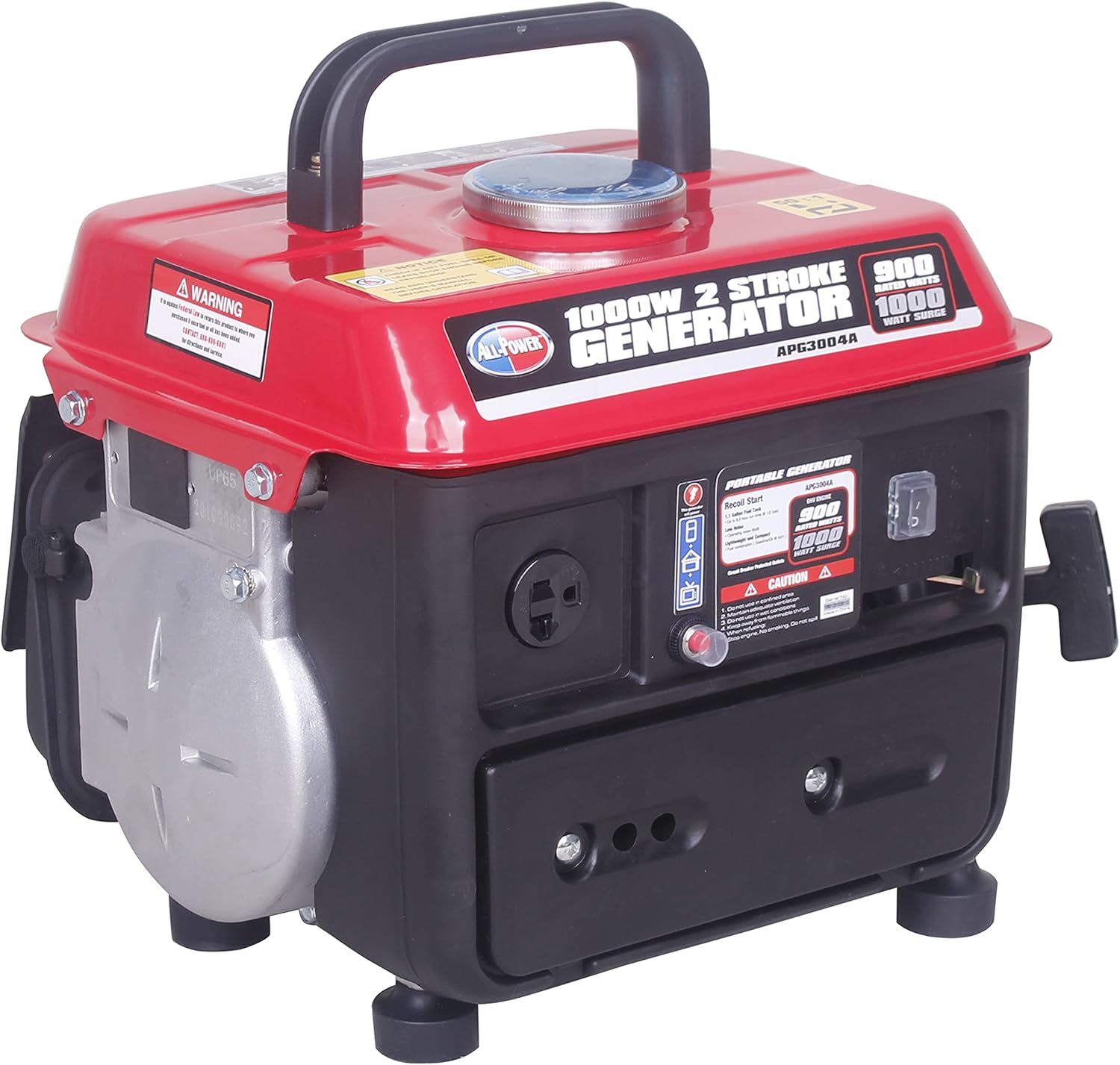 All Power America APG3004, 800 Running Watts/1000 Starting Watts, Gas Powered Portable Generator