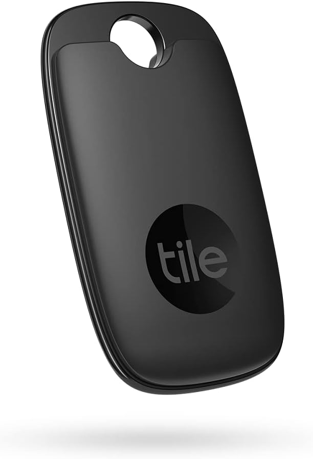 Tile Pro (2022) 2-Pack (Black/White). Powerful Bluetooth Tracker, Keys Finder and Item Locator for Keys, Bags, and More; Up to 400 ft Range. Water-Resistant. Phone Finder. iOS and Android Compatible.