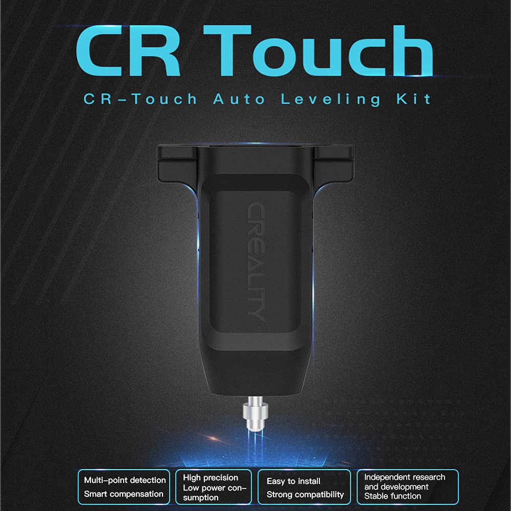 Creality CR Touch Auto Bed Leveling Sensor Kit for 32 Bit V4.2.2/(.7) Mainboard Ender 3v2/3/Pro/Ender 5/Pro/CR-10,Capricorn PTFE Bowden Tubing 1M,Aluminum Extruder, 0.4mm Nozzle, PC4-M6/M10 Fittings