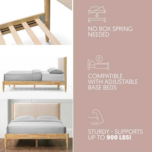 DG Casa Reign Queen Bed Boucle Platform, A2-Taupe