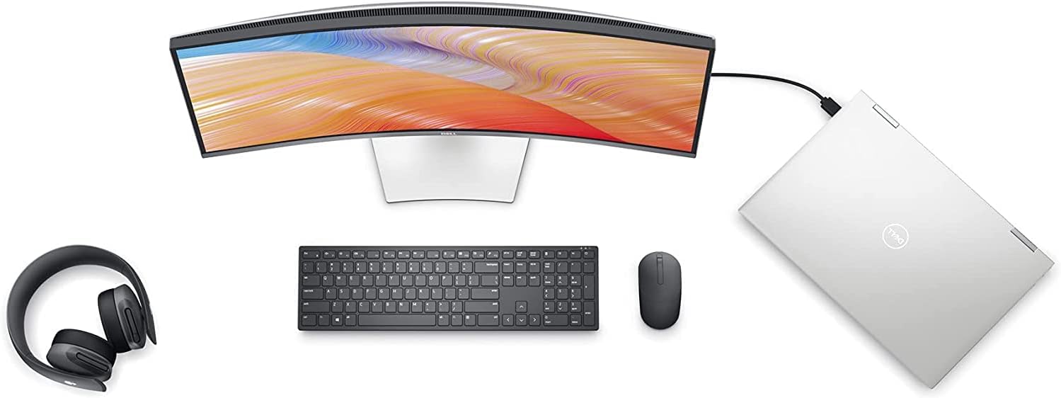 Dell S3222HN 32 inch 1080P Computer Monitor, Full HD 75Hz AMD FreeSync Curved Display, 3000:1 Contrast Ratio and 99% sRGB Coverage, Ideal for Home and Business, Black