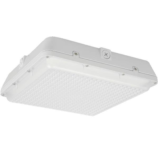 Sylvania 60425 - 12x22 Square LED Canopy - 35W - 70-150W HID Equal - 5000K - Type V - Bronze