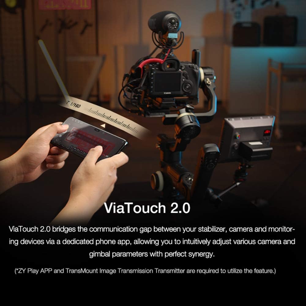Zhiyun Crane 3S 3-Axis Handheld Gimbal Stabilizer for DSLR Cameras and Camcorder, 6.5kg Payload, Extendable Roll Axis, 12 Hours or Longer Continuous Uptime, DC-in (Pro Package)