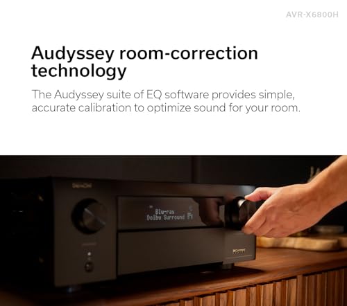 Denon AVR-X3800H 9.4-Ch Receiver - 8K UHD Home Theater AVR (105W X 9) Built-in Bluetooth, Wi-Fi & HEOS Multi-Room Streaming, Dolby Atmos, DTS:X, IMAX Enhanced & Auro 3D