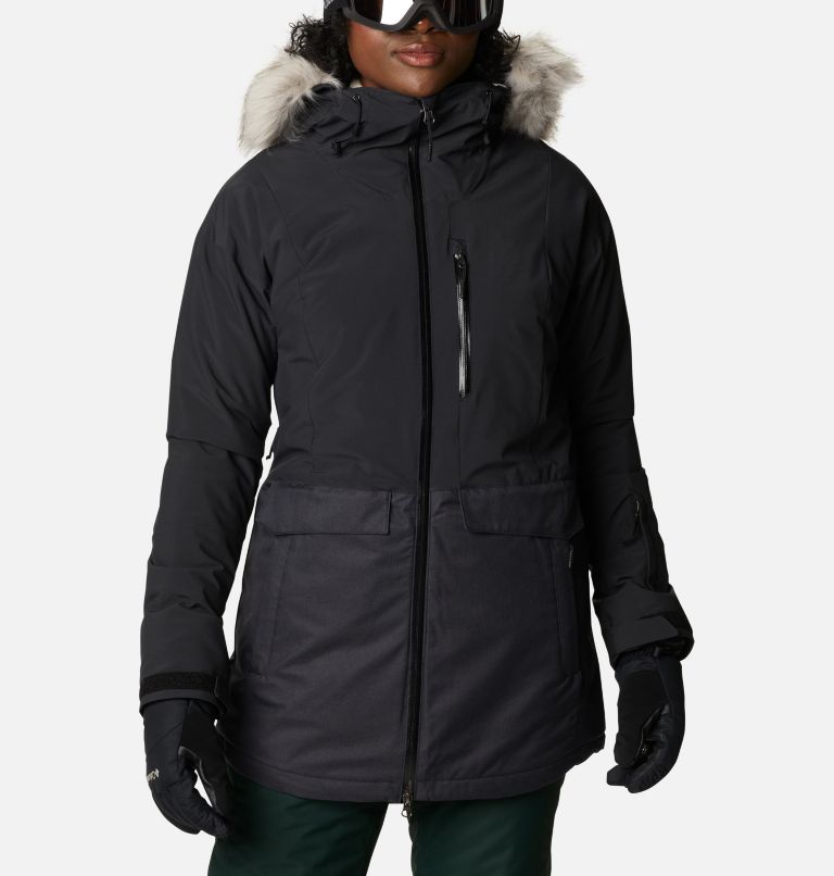 Black Women's Mount Bindo Ski Jacket | IXTPKL-524