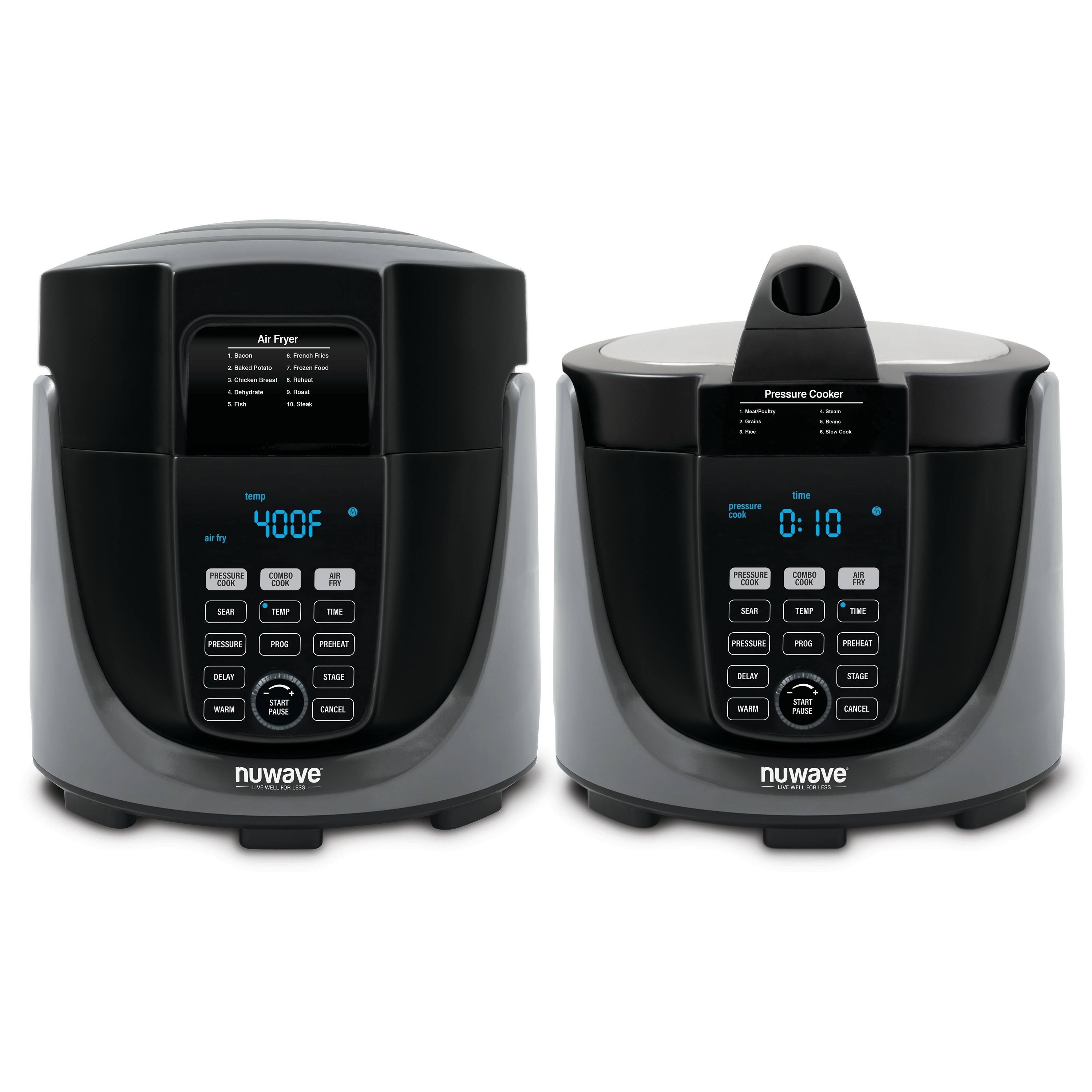 NuWave Duet Pressure Cooker / Air Fryer Combo, Multicolor, 6 qt