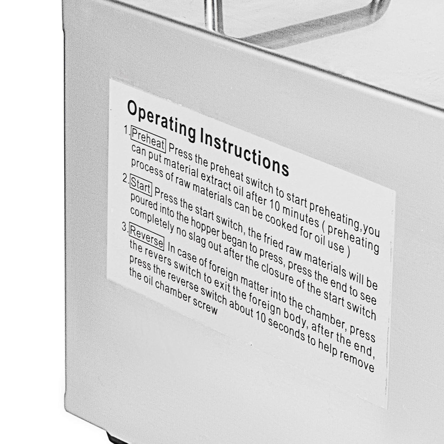 Happybuy Oil Press Machine 750W Cold/Hot Press Automatic Oil Extractor Organic Oil Expeller Commercial Grade Stainless Steel Oil Press Machine