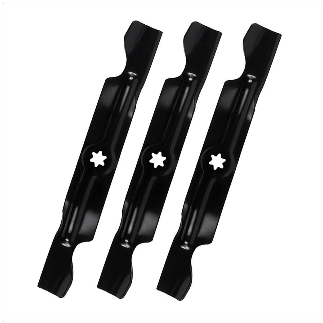 3 Pack / OEM Cub Cadet 17.9x22 2-in-1 Mulching Blades 942-04053C for 50x22 Lawn Mowers / 742