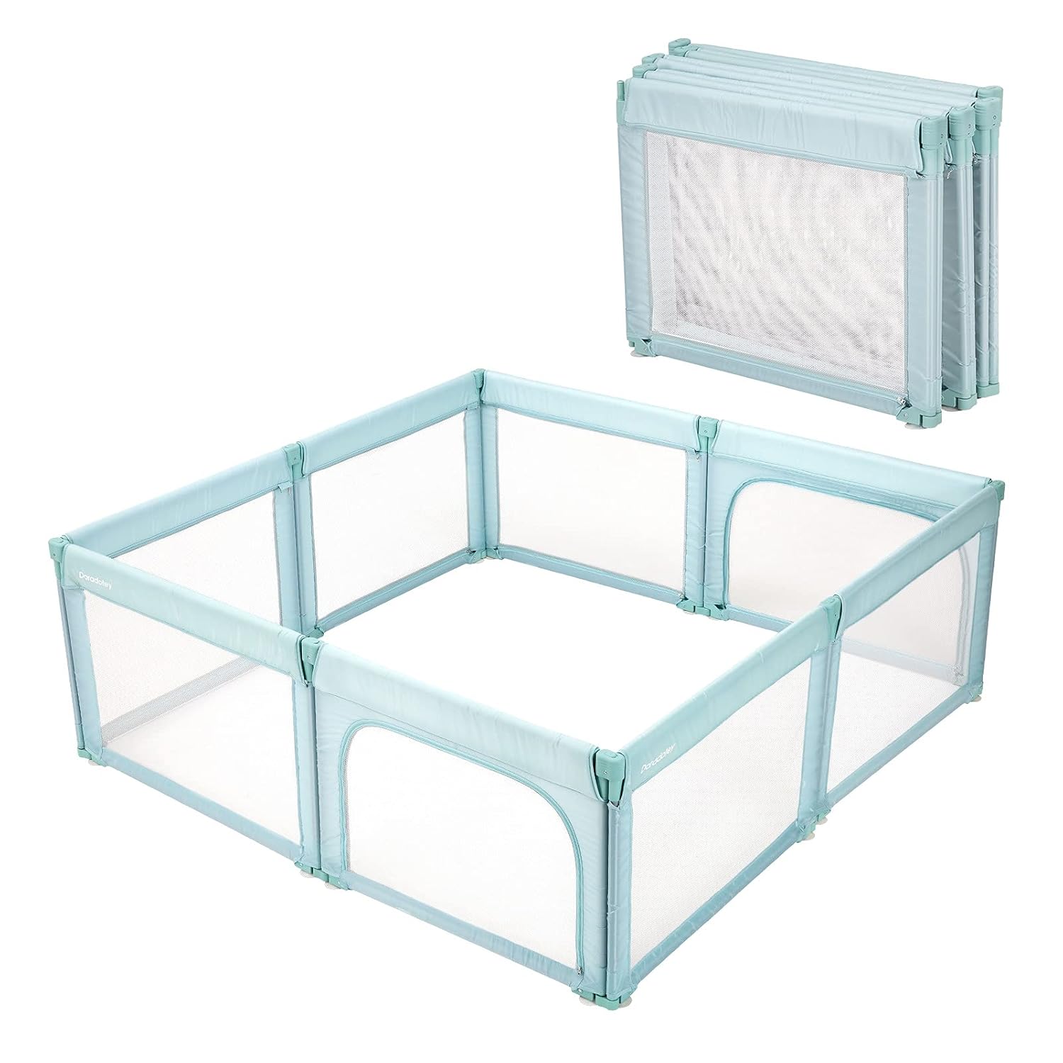 Baby Playpen Play Pens for Babies and Toddlers Extra Large Baby Play Yards Foldable Gate Playpen for Infants Baby Fence Play Area Safety Kids Activity Center(Navy Blue)