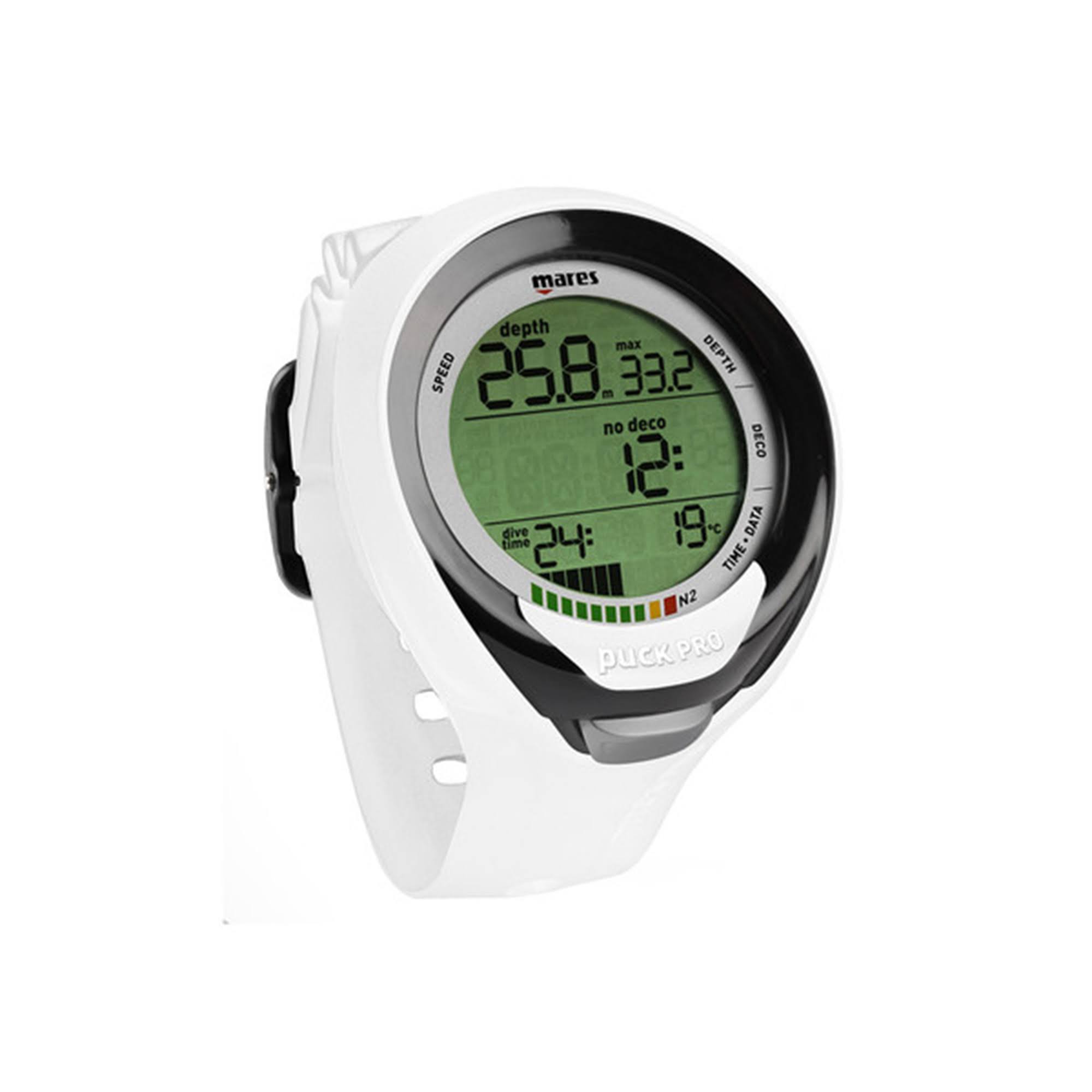 Mares Puck Pro + Computer White/Black