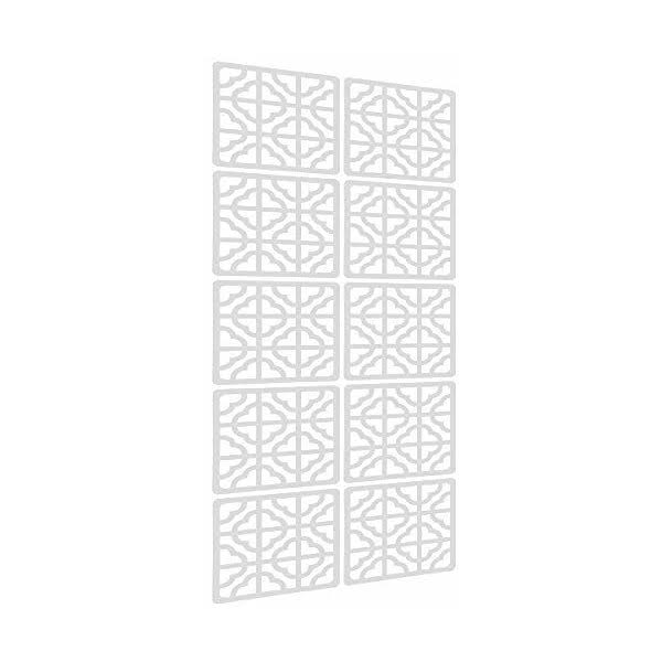 E-life Technology Hanging Room Divider - 10Pieces Wood-Plastic Hanging Screen Panel Room Home Hotel Safety Partition
