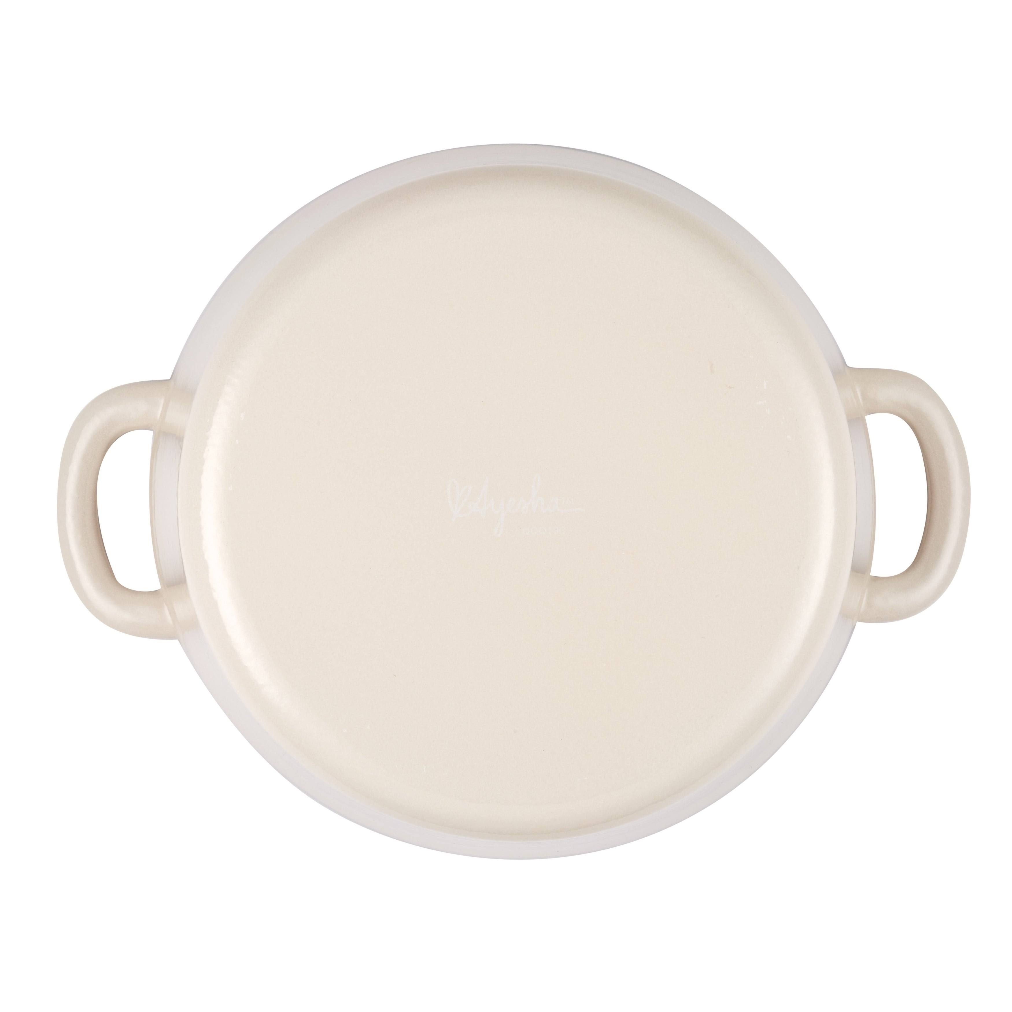 Ayesha Curry 6-Quart Cast Iron Enamel Dutch Oven French Vanilla