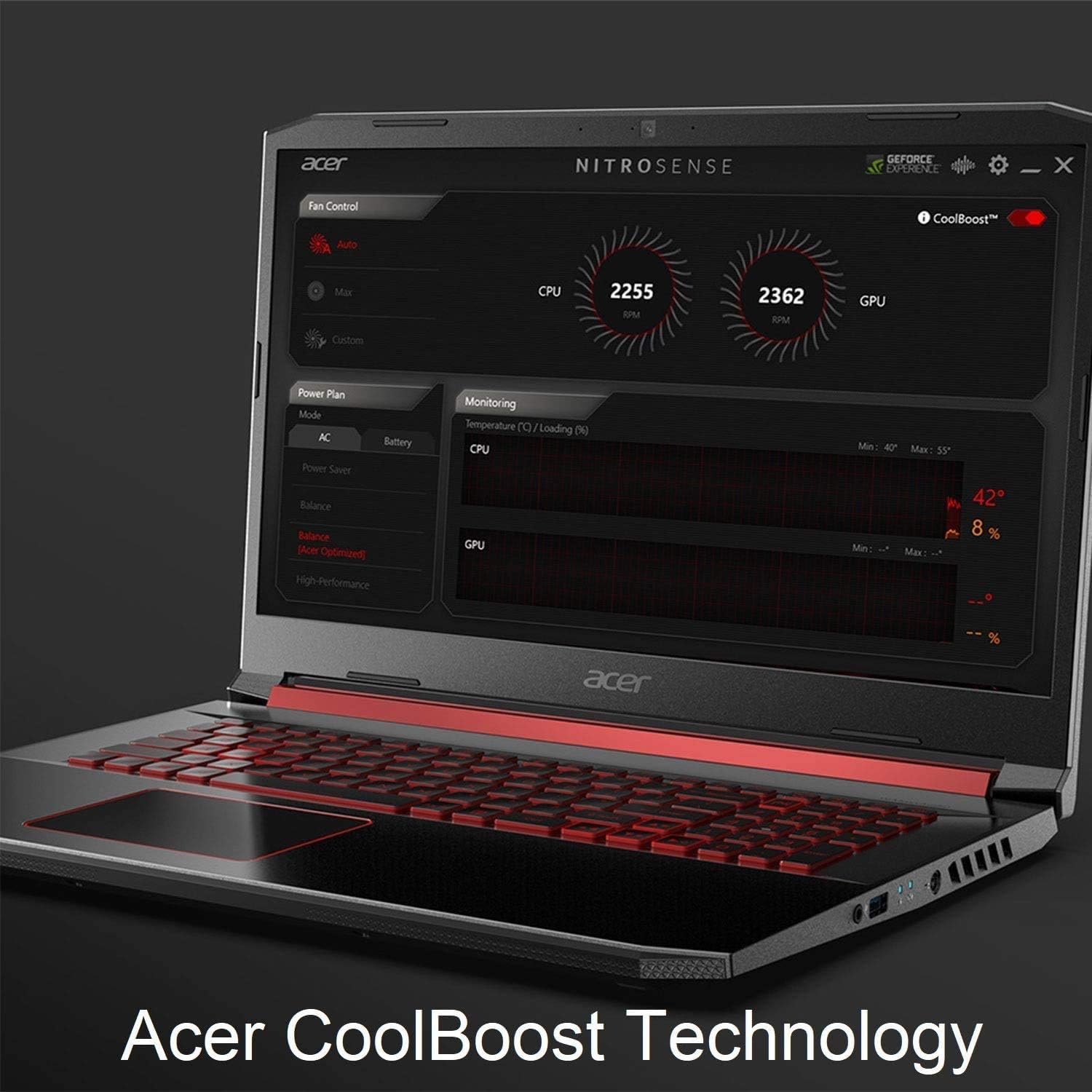 Acer Nitro 5 Gaming Laptop, 9th Gen Intel Core i5-9300H, NVIDIA GeForce GTX 1650, 15.6" Full HD IPS Display, WiFi 6, Waves MaxxAudio, Backlit Keyboard (16GB RAM/512GB PCIe SSD)
