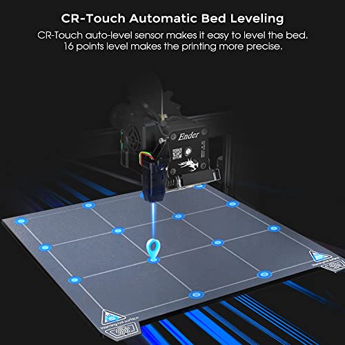 2024 New Version Creality Ender 3 S1 Pro with 200mm/s Printing Speed, Sprite Direct Extruder CR Touch Auto Leveling 300℃ High-Temp Print, Dual Z-axis Screw Build Volume 8.66x8.66x10.63 inch