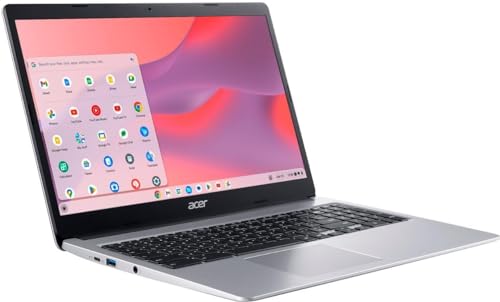 acer Chromebook 315 Laptop 2024 Newest, 15.6" HD Display, Intel Celeron N4020(Up to 2.8GHz), 4GB RAM, 64GB eMMC, Intel UHD Graphics, Long Battery Life, WiFi, Bluetooth, Chrome OS, with Laptop Stand