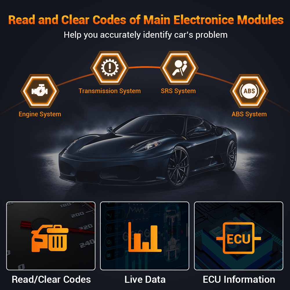 FOXWELL NT716 OBD2 Scanner Code Reader ABS Bleed Scan Diagnostic Tool SRS Transmission Engine Scanner Car Tool EPB TPMS SAS TPS Oil Reset, Android 9.0,5.5 inch Touchscreen & Lifetime Update