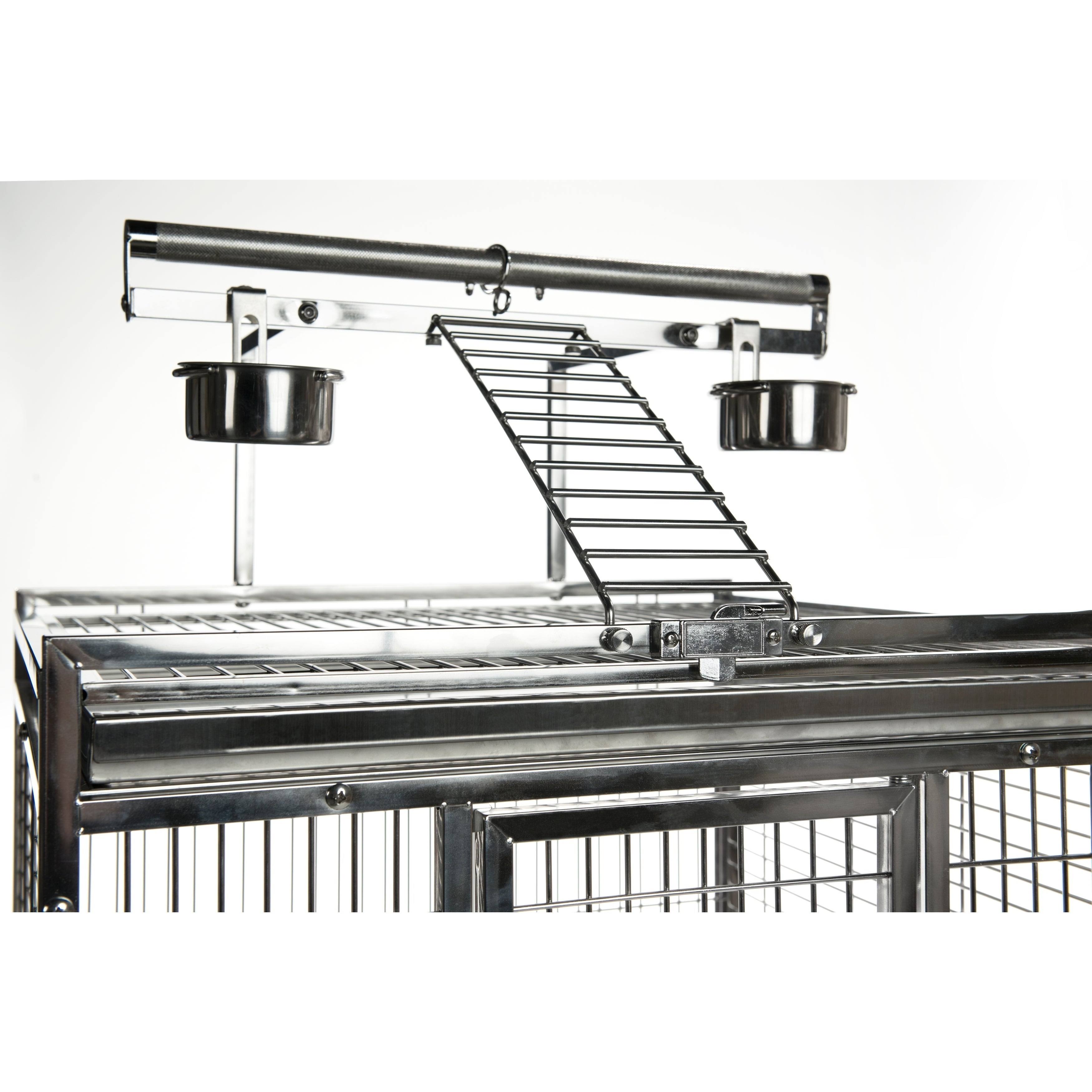 Prevue Pet Products Stainless Steel Playtop Bird Cage