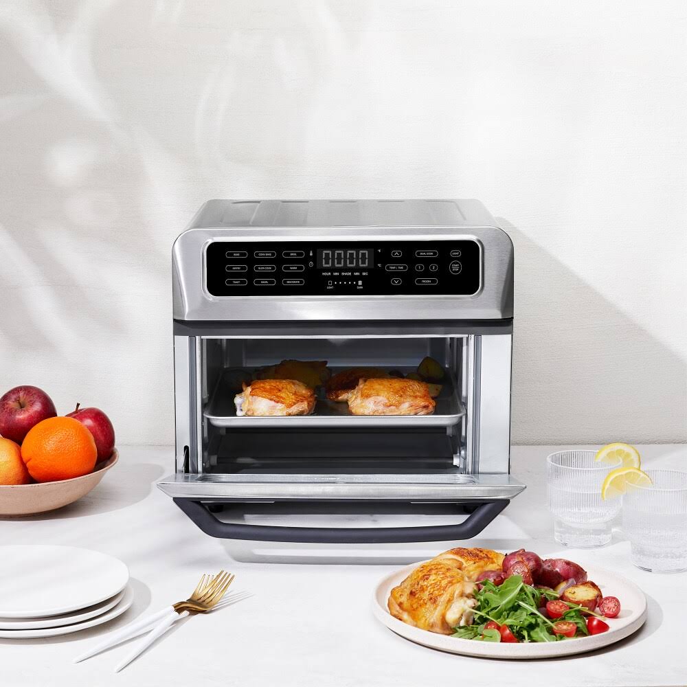 Chefmandual-function Air Fryer + Toaster Oven, Stainless Steel, 20 LITER Chefman