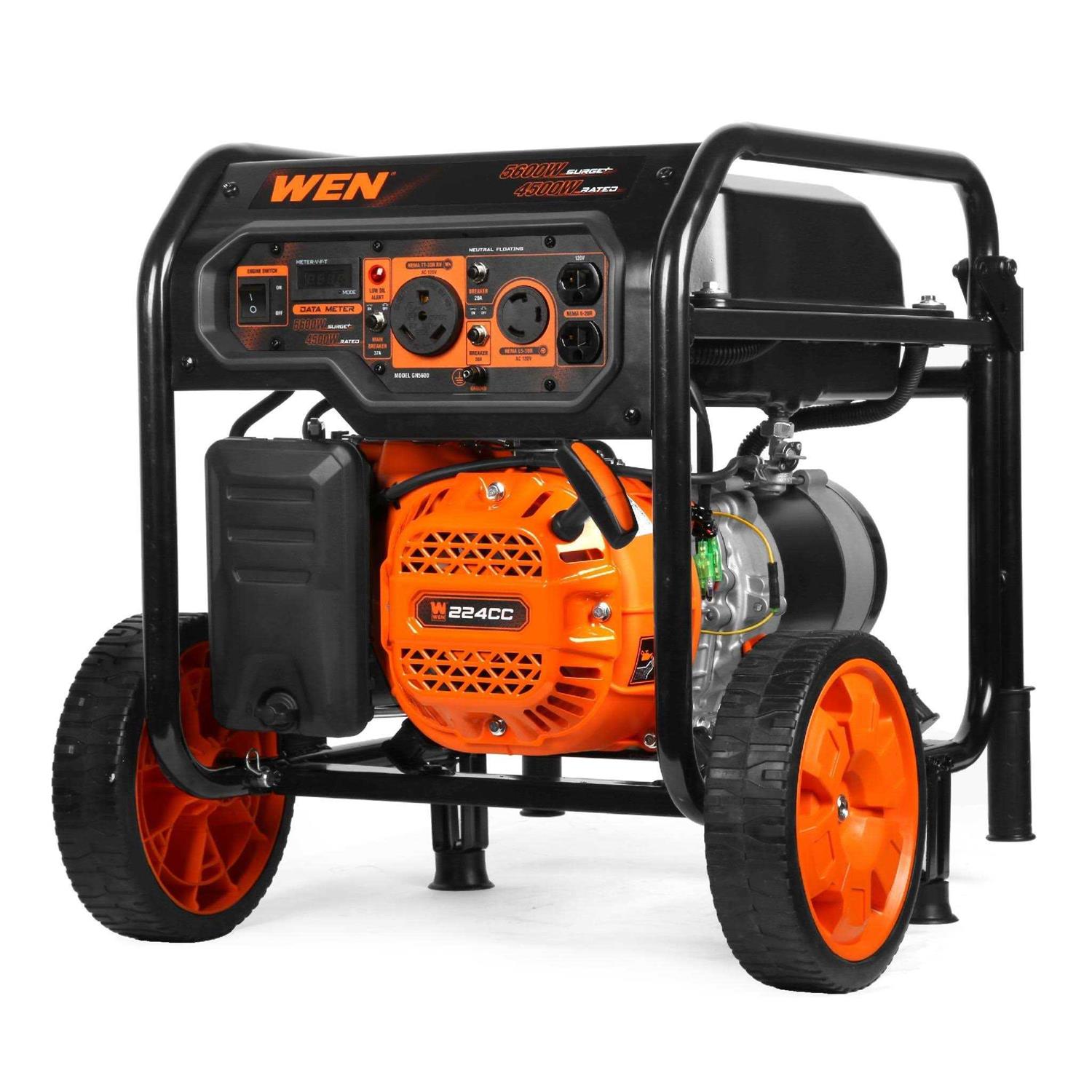WEN 5600-Watt Portable Generator, 224cc, Transfer-Switch and RV-Ready - Shop Hardware Tools Online Store