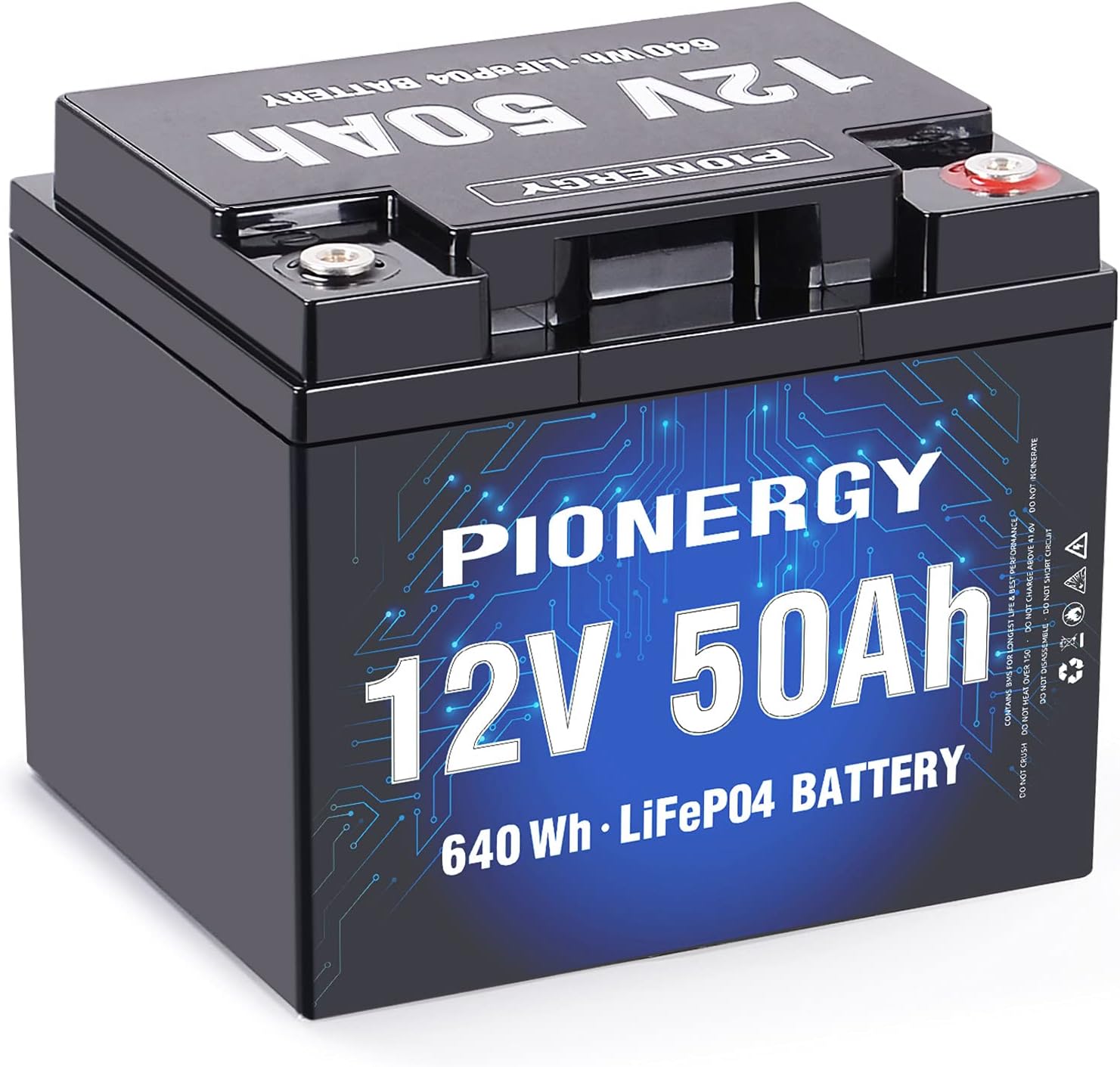 LiFePO4 Battery, Lithium Battery 4000+ Cycles Rechargeable Iron Phosphate Battery for RV, Solar Power and Backup Battery Low Self-Discharge and Light Weight with Built-In BMS (12.8V 6 Ah)