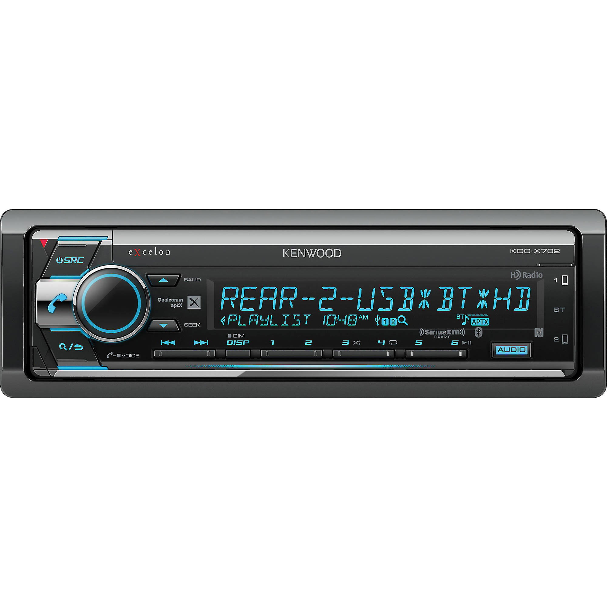 Kenwood Excelon KDC-X702 - CD Receiver with Bluetooth u0026 HD Radio