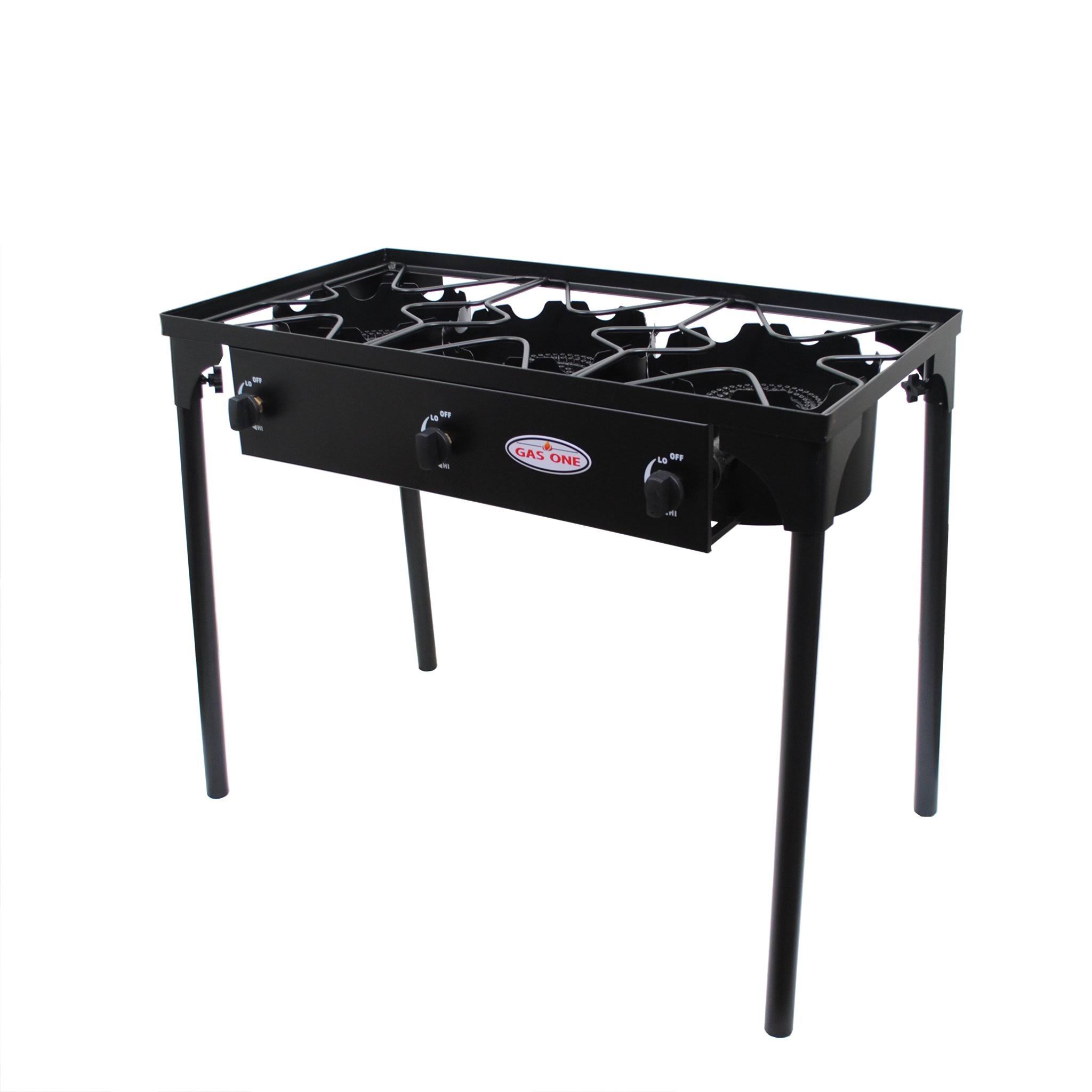 GAS One Triple Burner GAS Propane Cooker Outdoor Camp Stove, BBQ Grill
