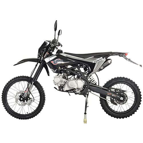 X-PRO 150 Dirt Bike Storm DLX 150 4-Speed Manual Transmission with All Lights, Electric/Kick Start, Big 19"/16" Tires!