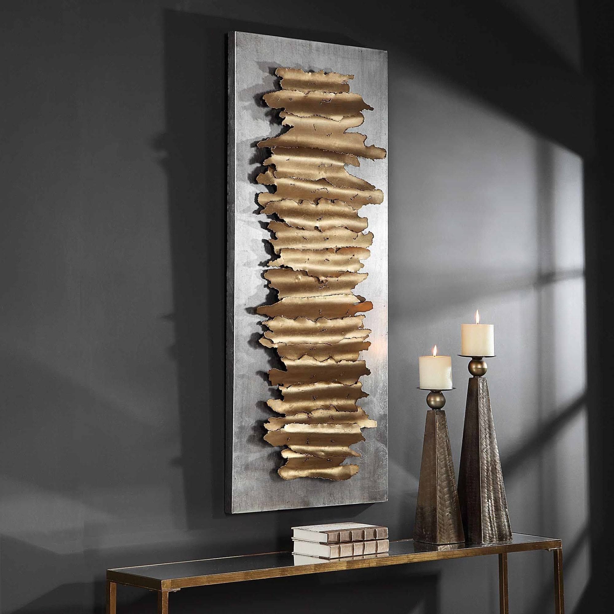 Uttermost 04195 Lev Gold Metal Wall Decor