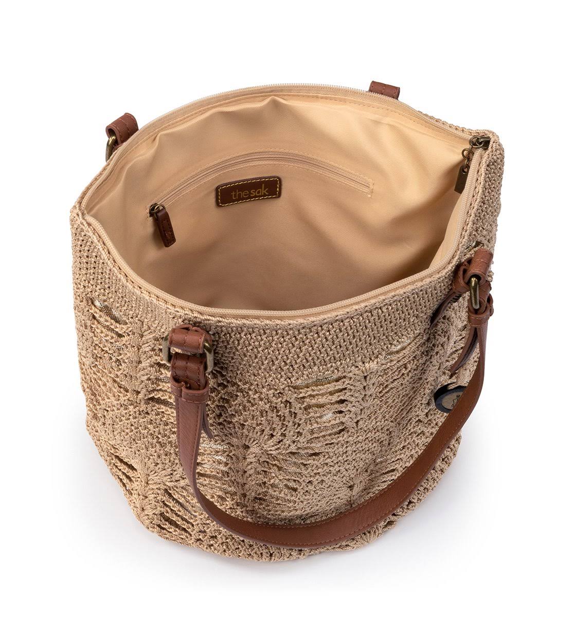 The Sak Silverwood Crochet Shopper Bag | Black