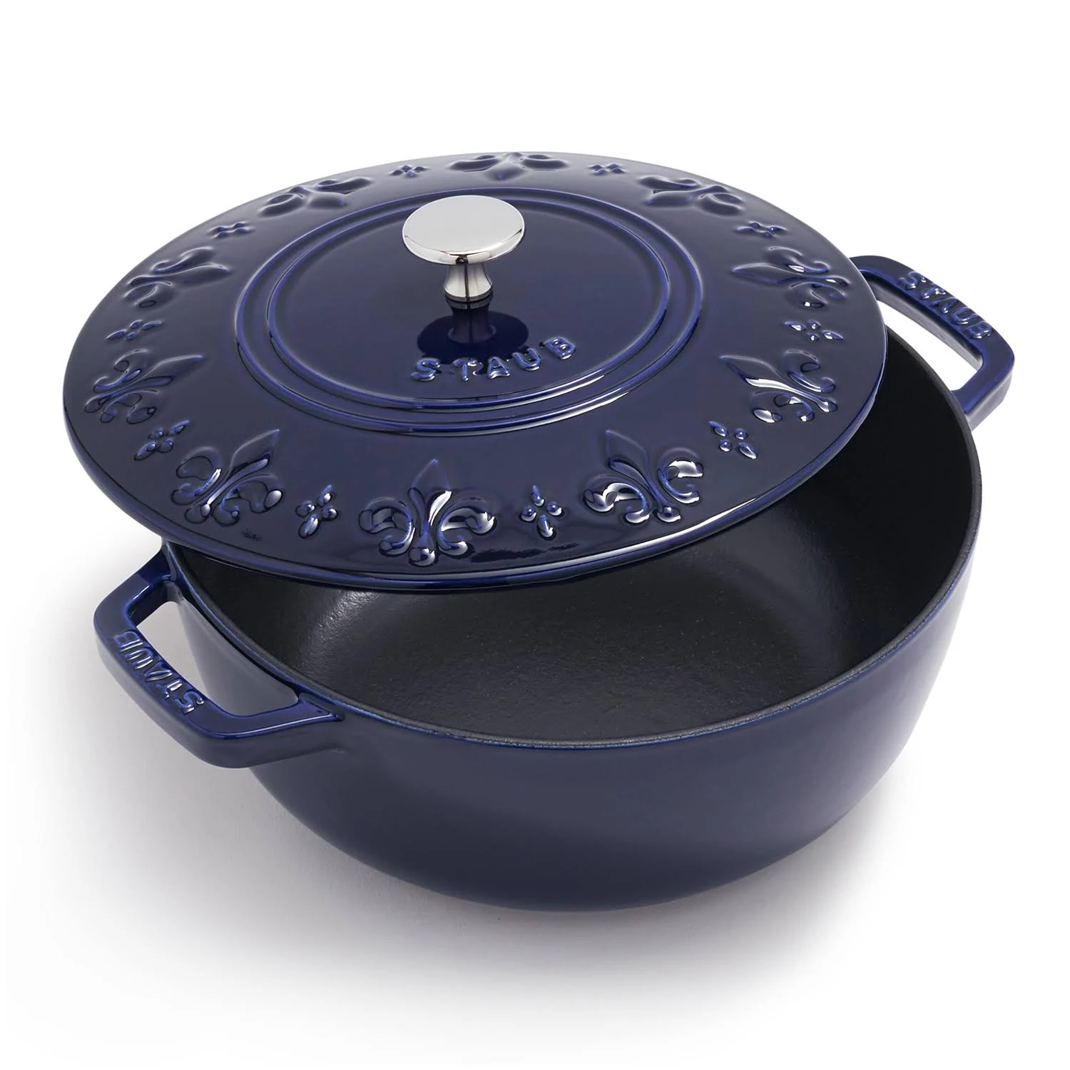 Staub Fleur-de-lis Oven, 3.75 Qt., Marin
