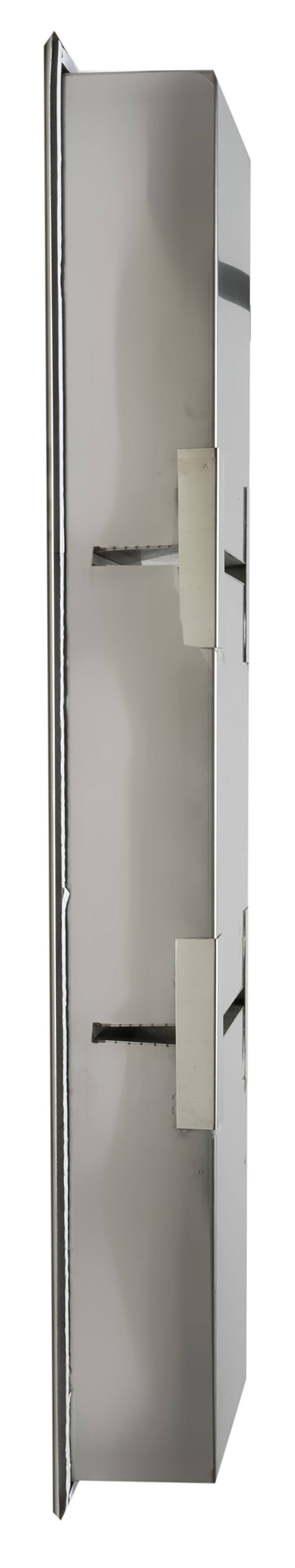 Alfi Brand ABN0836 8 x 36 Vertical Triple Shelf Bath Shower Niche Brushed Stainless Steel