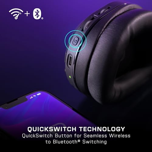 Turtle Beach Stealth 500 Wireless Amplified Gaming Headset for PC, PS5, PS4, Nintendo Switch, & Mobile – 40-Hr Battery, Bluetooth, Memory Foam Cushions, Flip-to-Mute Mic, EQ Presets