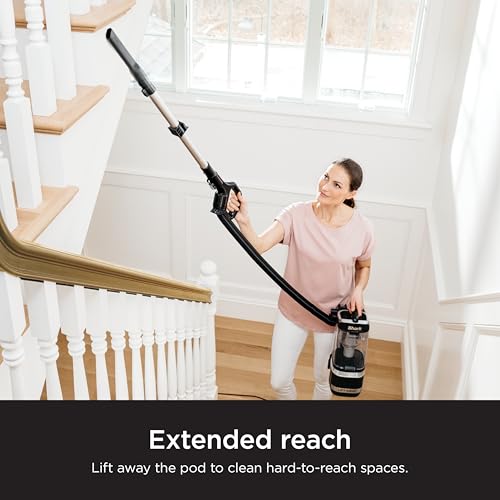 Shark NV151 Navigator Swivel Pro Complete Upright Vacuum with HEPA Filtration, Swivel Steering, Pet Power Brush, Crevice Tool & Upholstery Tool, for Pet Hair & Multi-Surface Cleaning, Navy