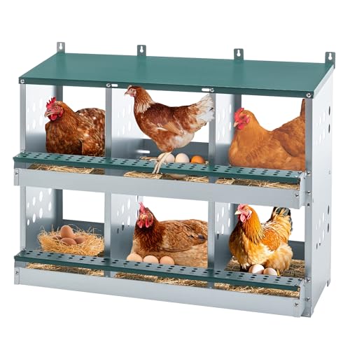 3-Tier Large Wooden Chicken Coop for 8-10 Chickens,Outdoor Walk-in Chicken Coop House with Run&Nesting Boxes,Hen House Poultry Pet Habitat Hutch Cage W/Pull Out Trays&Wire Fencing(95"×80"×83")