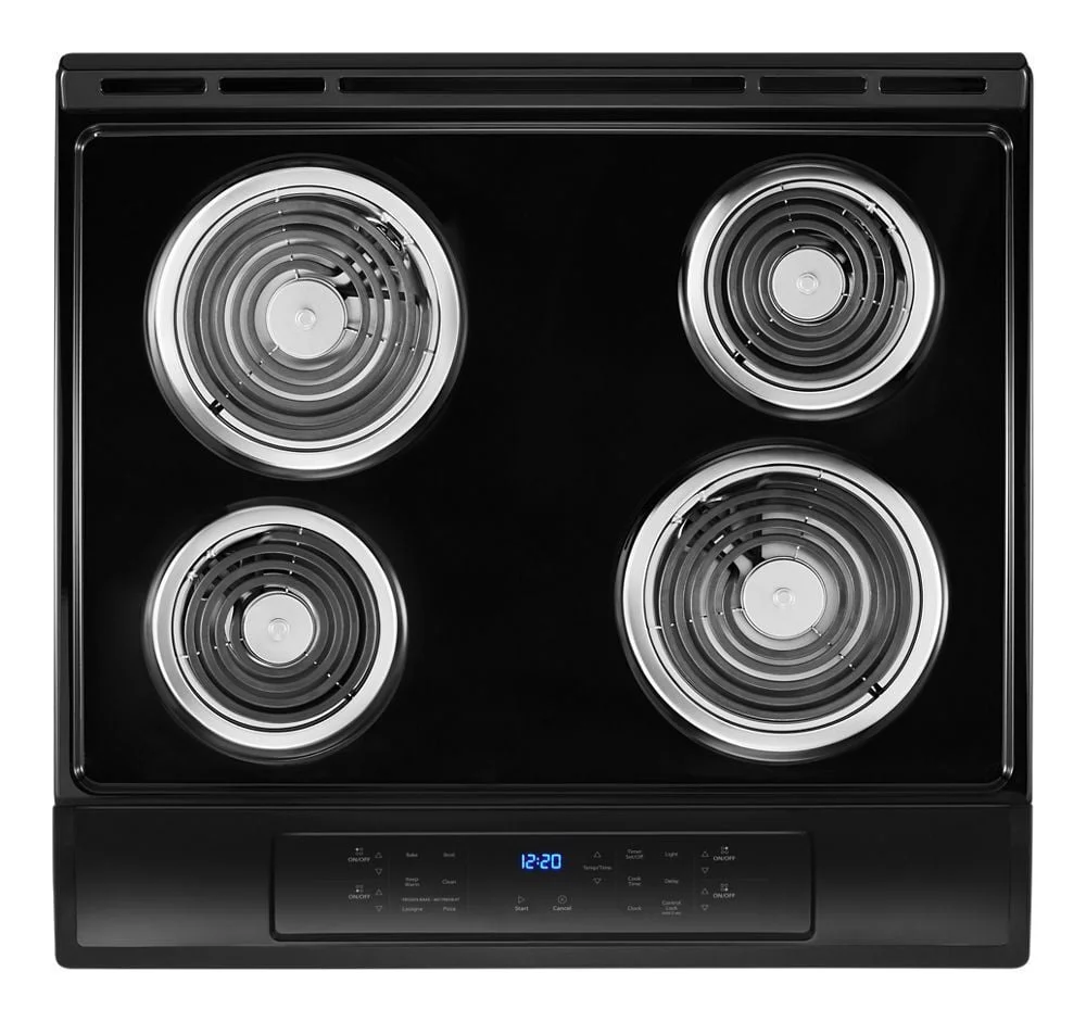 Whirlpool WEC310SAGB 30 Inch Slide-In Electric Range with Guided Cooktop