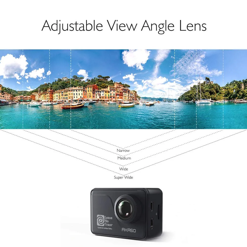 AKASO V50 Pro SE Action Camera Leave No Trace Special Edition Touch Screen 4K60 Sport Camera EIS WiFi Remote Control Waterproof Cameras with Accessory Kit