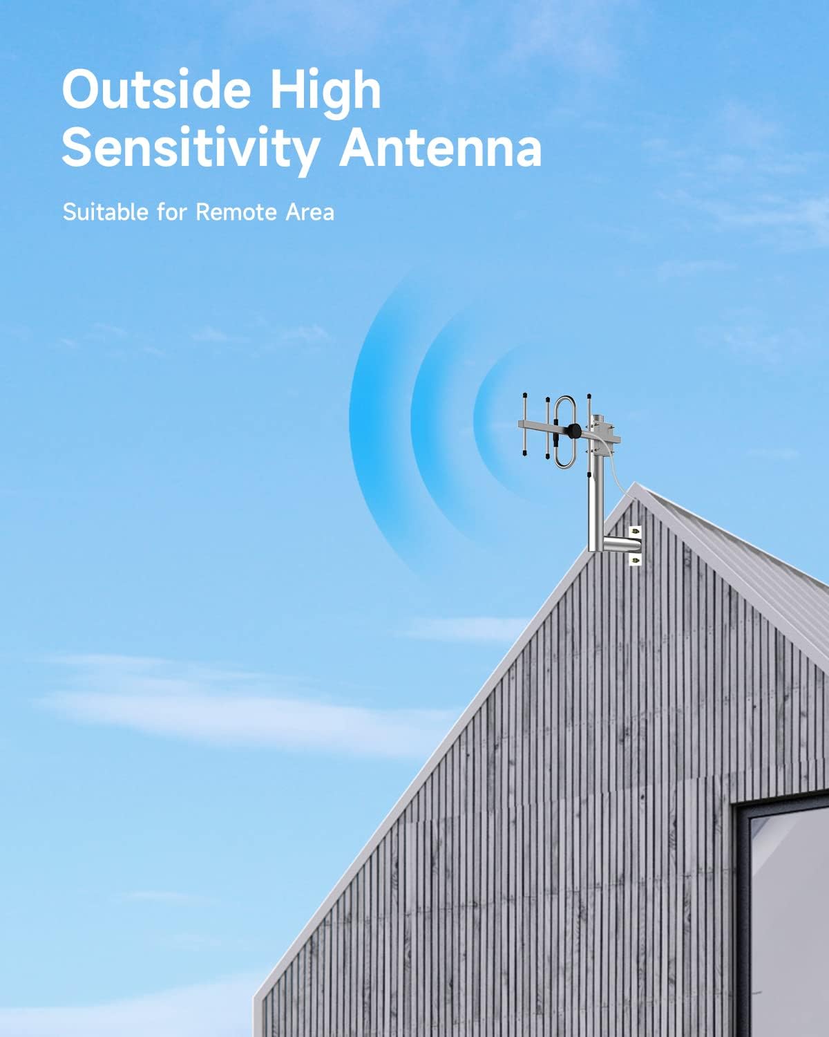 Cell Phone Signal Booster for Verizon and AT&T | Up to 4,500 Sq Ft | Boost 4G LTE 5G Signal on Band 12/13/17 | 65dB Dual Band Cellular Repeater with High Gain Antennas | FCC Approved